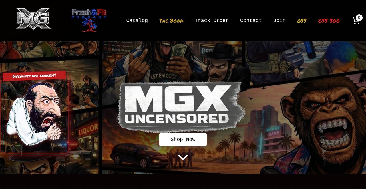 myrongainesx.store homepage as a first-time visitor sees it
